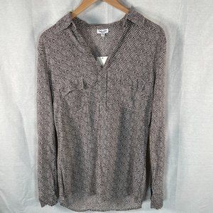 Splendid Black and White Blouse